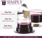 Pre-filled Communion Cups - Tray   Seatback Pew Compatible Cups And Wafer - Conc