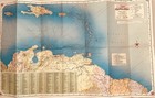 Rare Texaco Road Map Of Trinidad And Tobago West Indies - 1967 Rand Mcnally