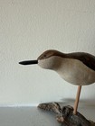 T Byrne Vintage Hand-carved And Painted Wooden Bird On Driftwood 6 h X 6-1 2 l