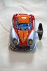 New Vintage Tin Treasures Litho Tin Toy Vehicle Wind Up 3  Space Car