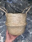 Jason   s Brothers Foldable Belly Basket    9      new  Made Of Seagrass    Bohemian
