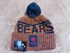 Unisex Adults Football Cuffed Knit Hat With Pom Fleece Lined 25l