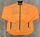 Canari Cycling Jacket Mens Xxl Hi Vis Orange Full Zip Windbreaker Reflective