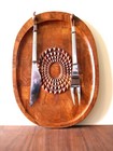 Vintage Danish Teak Carving Board By Digsmed Retro Mid Century