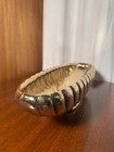 Vintage Mccoy Floraline Metallic Gold 498 Scalloped Planter