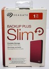 Seagate Slim Backup Plus Portable External Hard Drive 1tb Hdd Srd00f1 Open Box