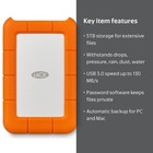 Lacie Rugged Usb-c 5tb Portable Hard Drive
