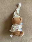 Vintage Fisher Price Teddy Beddy Bear 1980   s With Chunky Book  Blue Blanket