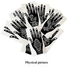 14 Sheets Henna Tattoo Stencils Kit For Hand Body Art Indian Arabian Temporary
