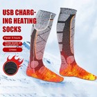 Winter Electric Heated Socks Rechargeable Battery Warm Socks Foot Warmer Outdoor
