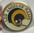 Vintage 1970s Los Angeles Rams International Crest Nfl Football Metal Medallion