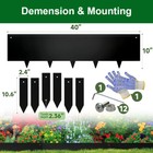 10inch Galvanized Steel Edging For Landscape Metal Garden Edge For Outdoor Patio