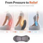 Novcalm Triple Fusion Back Massager With Heat And Vibration  Lower Black