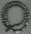 African Trade Beads Vintage Antique Venetian Glass Beads Millefiori Skunk Eye  2