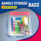 3 Gallon Storage Bags With Handle And Bottom For Clothing food