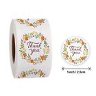 1500pcs -3 Rolls  1 Inch   Thank You Stickers For Small Business Labels
