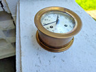 Vintage Brass Salem    ships Bell     Clock - 8 Day -jeweled- Nautical - Non Working