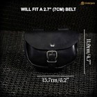 Renaissance Leather Belt Pouch Medieval Burglar Larp Sca Cosplay Waist Bag Black