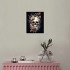 Skull With Flowers  Abstract Paint By Number For Adults  Adult Paint By Numbe   