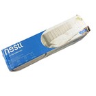Nestl Upholstered Twin Size Headboard Easy Wall Assemble Channel Stitched Silver