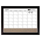 Quartet Combination Magnetic Whiteboard Calendar   Corkboard  17  X 23  Combo -