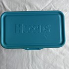 Vintage 90s Huggies Baby Wipes Empty Plastic Container Or Prop Blue Kleenex 