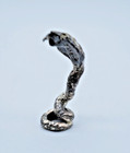 Sterling Silver  925 Snake Charmer Hissing Cobra Miniature Figurine 6gr - F153