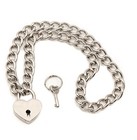 Silver Pad Lock Choker Gothic Necklace Pendant 4mm Steel Chain Sid Vicious 