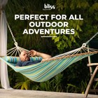 Bliss Hammocks Caribbean Hammock With Pillow   Hardware  48  Wide   open Box 