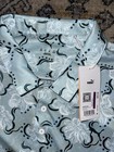 Puma Floral Camo Golf Polo Mens Xxl White Blue Short Sleeve Shirt Upf 40 - Nwt