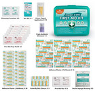 General Medi 420 Piece First Aid Kit  6 Individual Boxes Of 70 Items Each - Cont