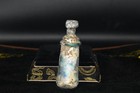 Rare Ancient Roman Glass Bottle Vessel With Golden Iridescent Patina