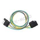 2ft 4-pin Plug Trailer Light Wiring Harness Extension 18 Awg Flat Wire Connector