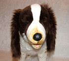 Fao Schwarz English Springer Spaniel Realistic Brown White Dog Large Plush 24 
