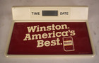 Vintage 1985 Winston Cigarette Checkwriter Lcd Clock Calendar Unit Nos
