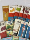 G5 Vintage Lot Of 30 1960s-70s Conoco Gulf Gas Station Us Highway Road Maps