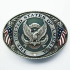 1pc Metal Fashion U s a  Men Belt Buckle American Flag Eagle