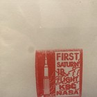 Apollo 1  as-201  Launch Official Nasa Red Cachet  Ksc 26 Feburary 1966