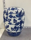 Chinese Blue And White Porcelain Phoenix Floral Jar Vase 10 Inch Decorative