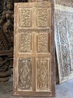 Vintage Natural Wood Carved Door Rustic Hinged Or Sliding Barn Doors 80x36