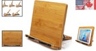Multi-angle Lightweight Bamboo Book Holder - Perfect For Cooking   Reading