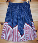 Square Dance Full Skirt Floral Lace Pockets Prairie Square Up Made In Usa Size L