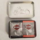 Harley-davidson Playing Cards In Tin Can 2-pack An American Legend 1998 Vtg -new