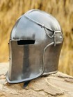 Medieval Barbuta Helmet     Knight Armor Replica Steel Helmet Collectible