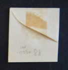 Us Stamped Envelope U88 7c 1870-71 Cut Square Vermillion On Amber Full Corner  3