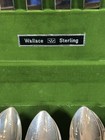 1965 Wallace Sterling Silver Silverware Flatware Royal Satin 42 Pc  Wood Chest