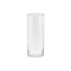 Large 10  High Clear Cylinder Glass Vase - Sturdy Flower Centerpiece For Roses 