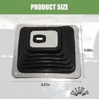 6284 Large Shift Boot  Universal Rectangular Shifter Boot Cover With Triple