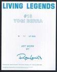 Yogi Berra 8 X 10 Living Legends Print By Ron Lewis - Signed Jsa Authenticated