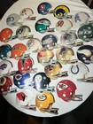 Vtg Nfl All Team Cardboard Helmet Displays Riddle Helmets